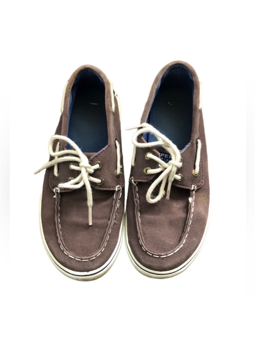 Sperry Top-Sider Boys Brown Boat Shoes Size 2.5 M